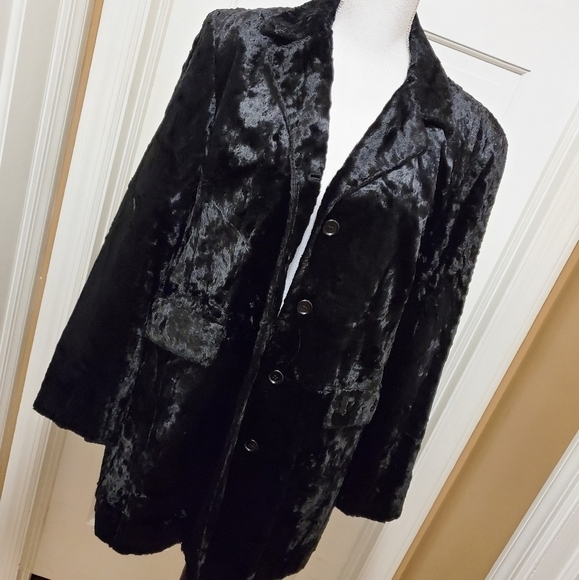Gallery black 3/4 length Coat -XL - Picture 1 of 7